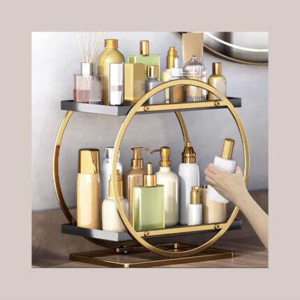2 Tier Cosmetic Makeup Organizer Rack