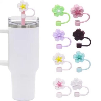Flower Straw Cover for Tumbler