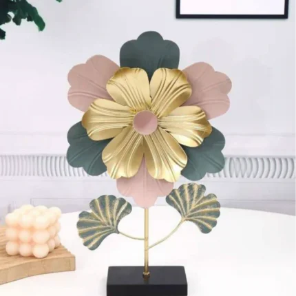 Metal Flower Showpiece for Home Decoration