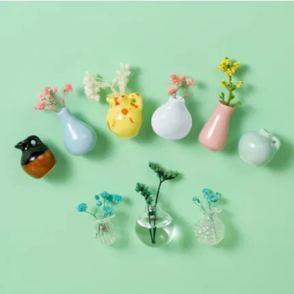 Magnetic Mini Flower Vase Fridge ( Pack of 3 )