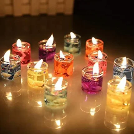Pack of 12 Candles Set for Home Decor